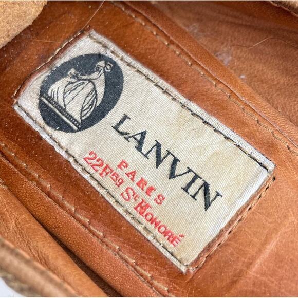 LANVIN Leather Cap Toe Ballet Flats - Size 7 - Picture 13 of 14